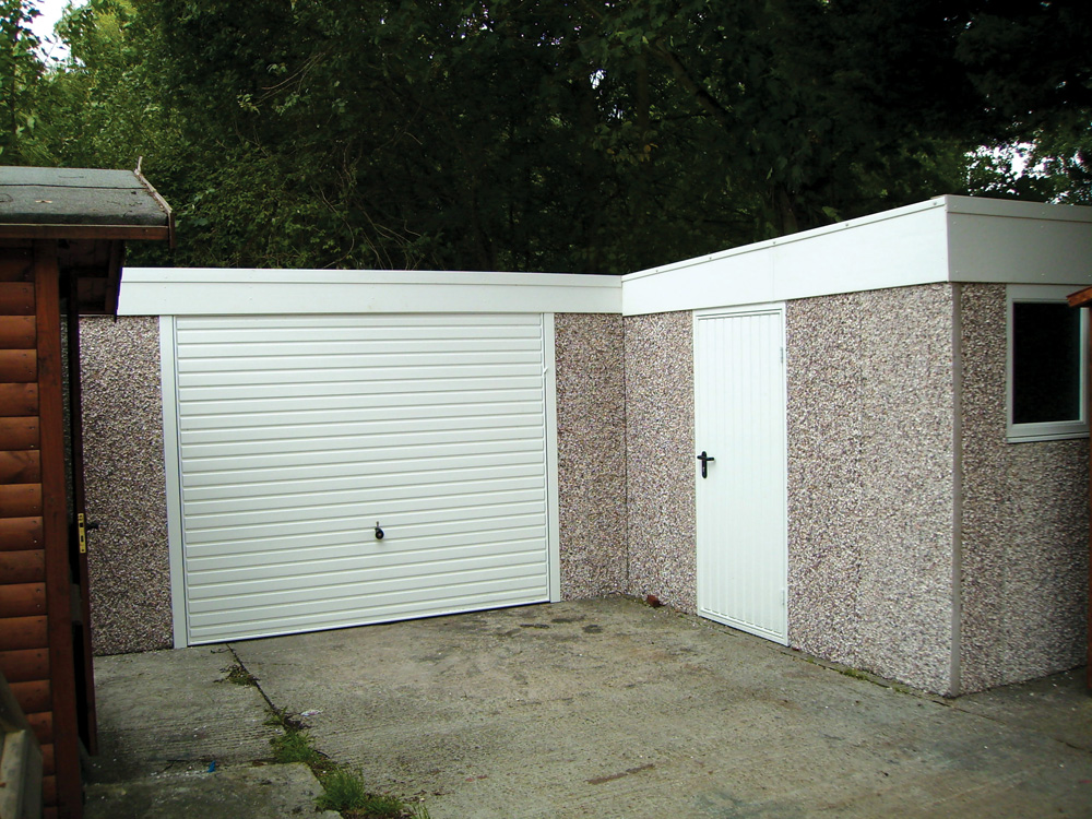 CONCRETE GARAGE PENT PE POSTCODE PRICE DELIVERED AND FITTED 