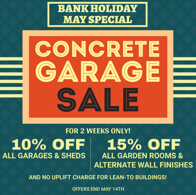 concrete garage sale